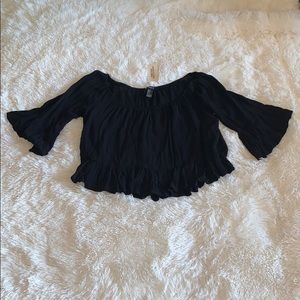 Wide-Ribbed Crop Top